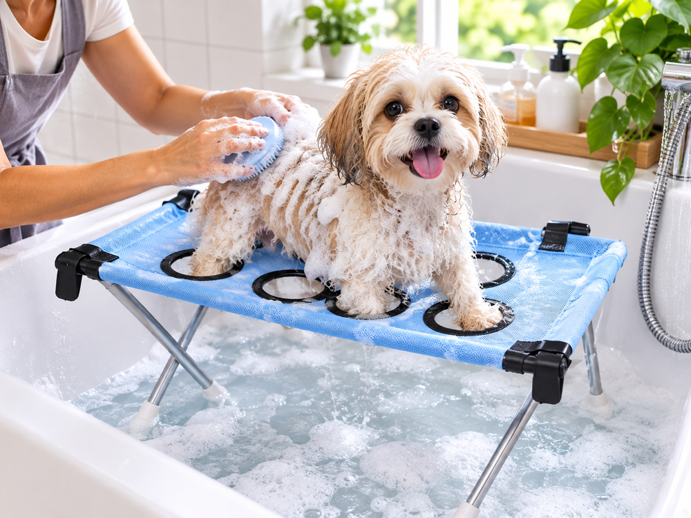 Pet Planet Grooming Hammock – Dog Bath & Nail Trimming Stand